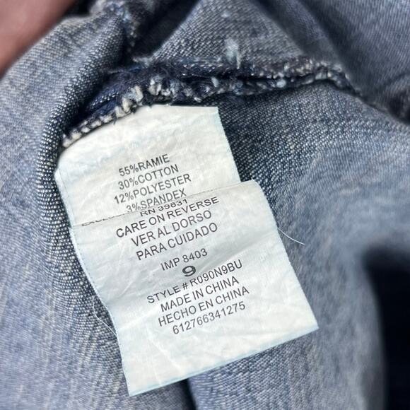 Rewind Denim Mini Dress Size 9 Button Strap Y2K 90s Streetwear Festival - Picture 10 of 10